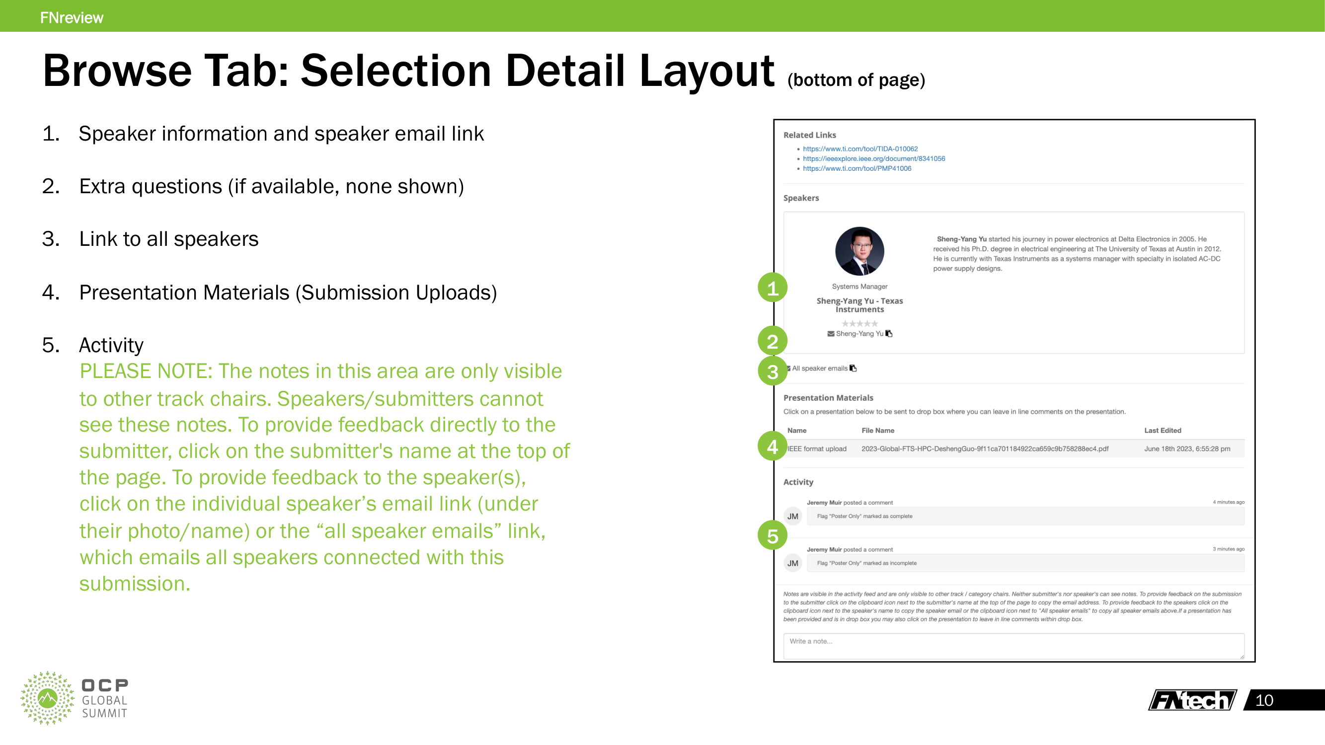 Selection Detail Layout — Bottom