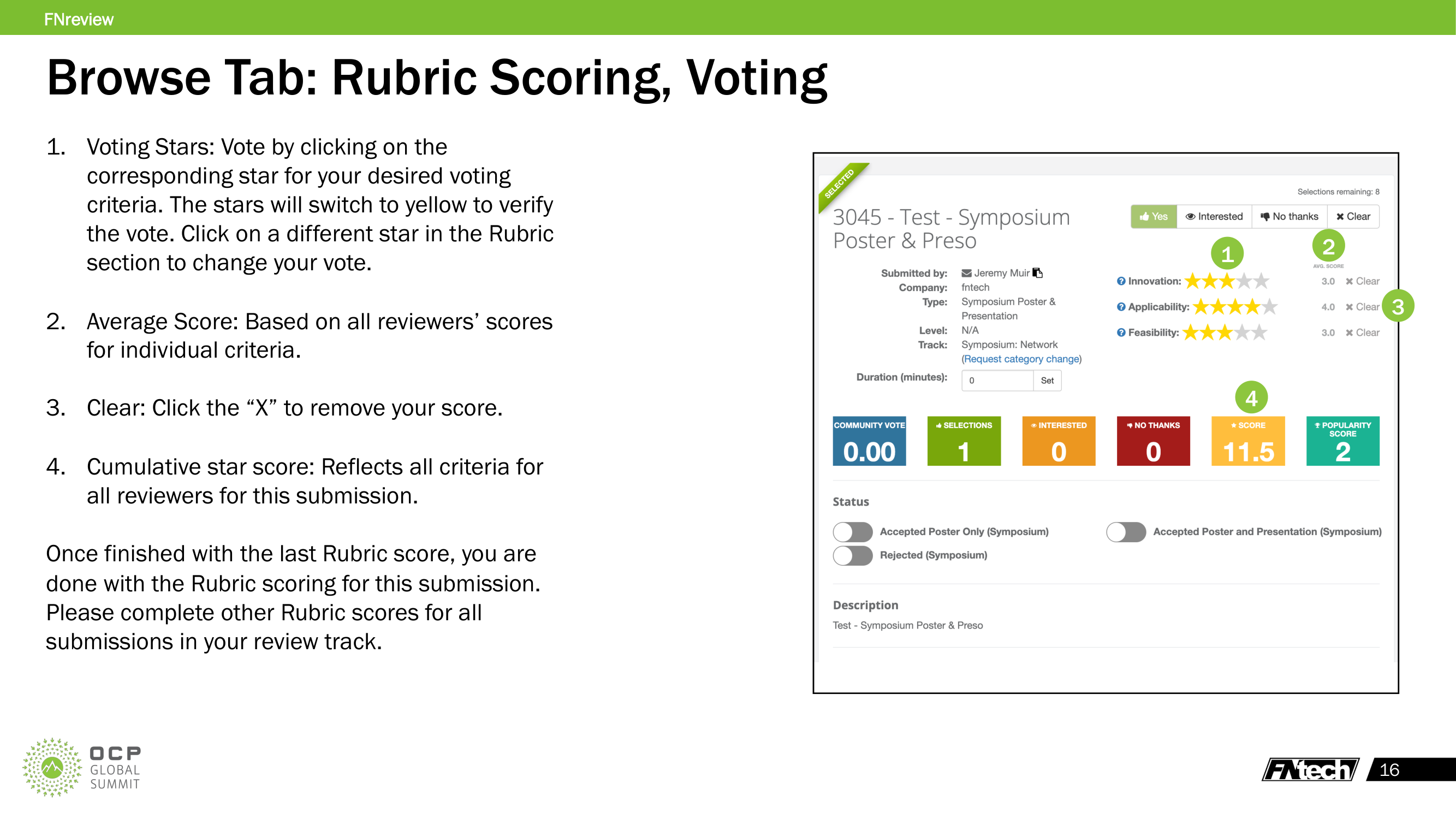Rubric Scoring — Voting