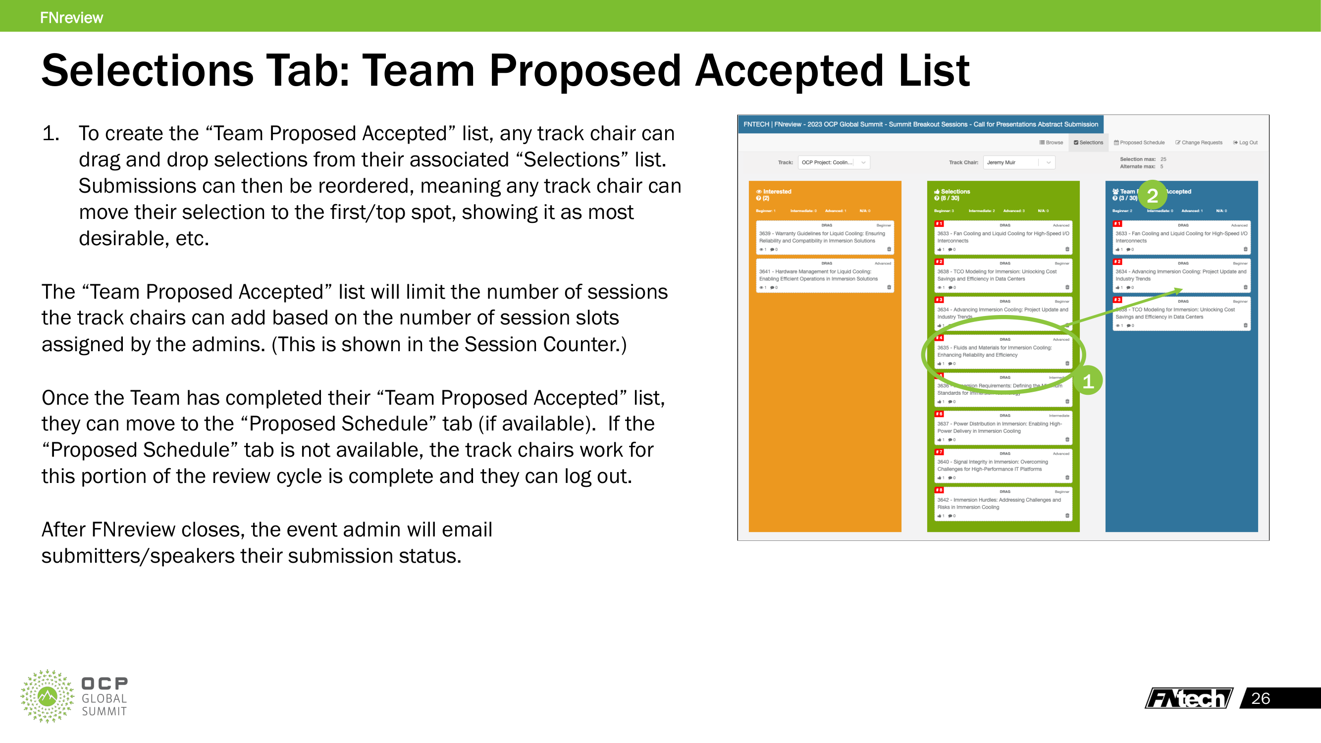 Team Proposed Accepted — Populated