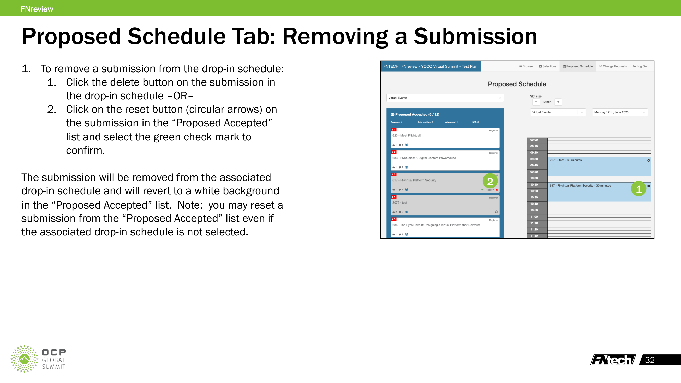 Removing a Submission